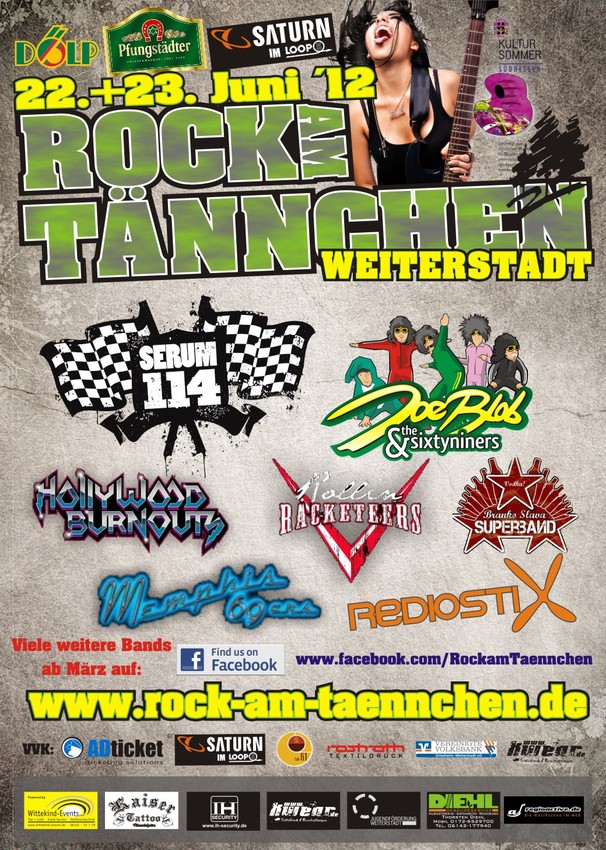 Rockmusik statt Vogelgezwitscher: für die dritte Ausgabe des Rock am Tännchen-Festivals wurden die Opener über Backstage PRO gesucht. Lucky Twist aus Stutensee und Schaafa Sämpf aus dem Saarland machten das Rennen.